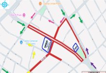 Cierres viales de hoy lunes 6 de octubre