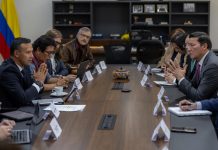 Registrador Nacional y ministro de Defensa se reunieron con representantes del Pacto Histórico