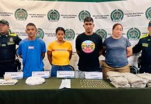 Policía captura a cuatro presuntos ‘Los Costeños’ por extensión