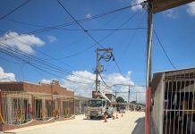 Yenis Orozco supervisó avances del 90% en obras de pavimentación del barrio Bellavista