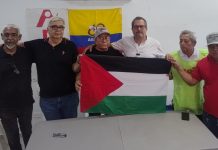 Centres Obreras realizan planto para rechazar los ataque de Israel a la franja de Gaza