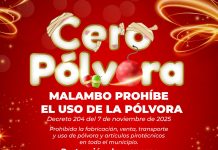 Alcaldía de Malambo prohíbe la venta y uso de pólvora en el municipio