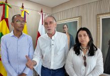 Gobernador Eduardo Verano recibe al nuevo rector de la Universidad del Atlántico, Rafael Castillo